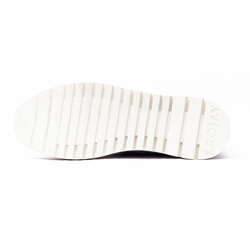 KROJAY Onyx White Leather Womens Shoes